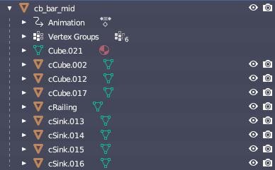 Mesh Hierarchy in Blender w/ Collision